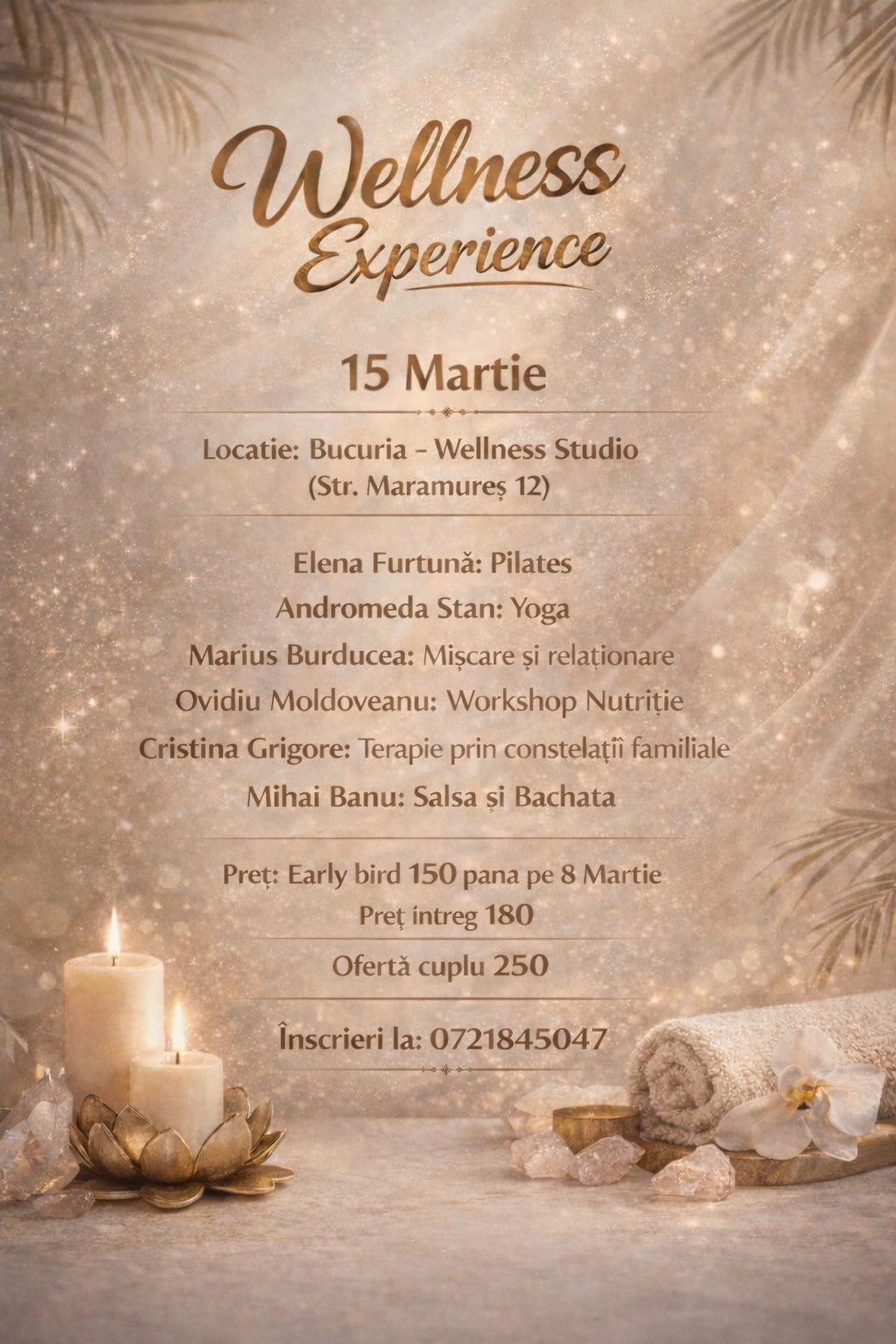Wellness Experience — Cristina Grigore: Terapie prin constelații familiale